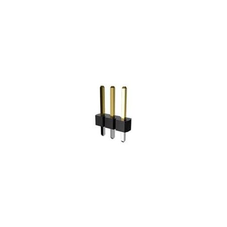 Fci Board Connector, 12 Contact(S), 1 Row(S), Male, Straight, 0.1 Inch Pitch, Solder Terminal, Black 54101-T3012LF